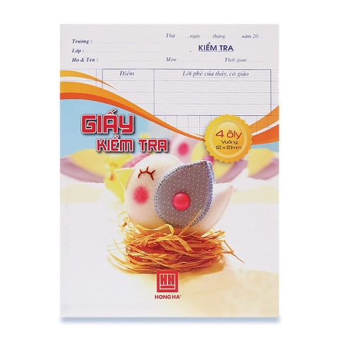 Giấy Kiểm Tra Hồng Hà