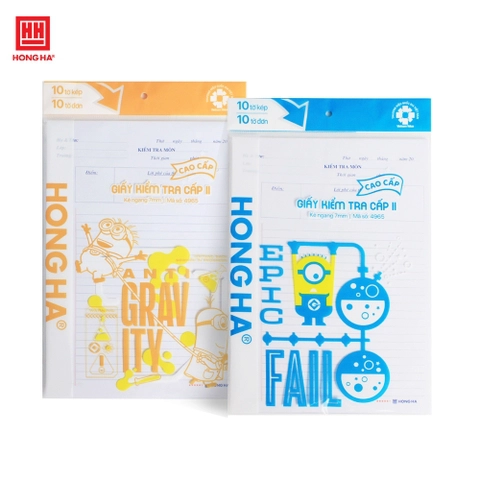 Giấy Kiểm Tra Hồng Hà