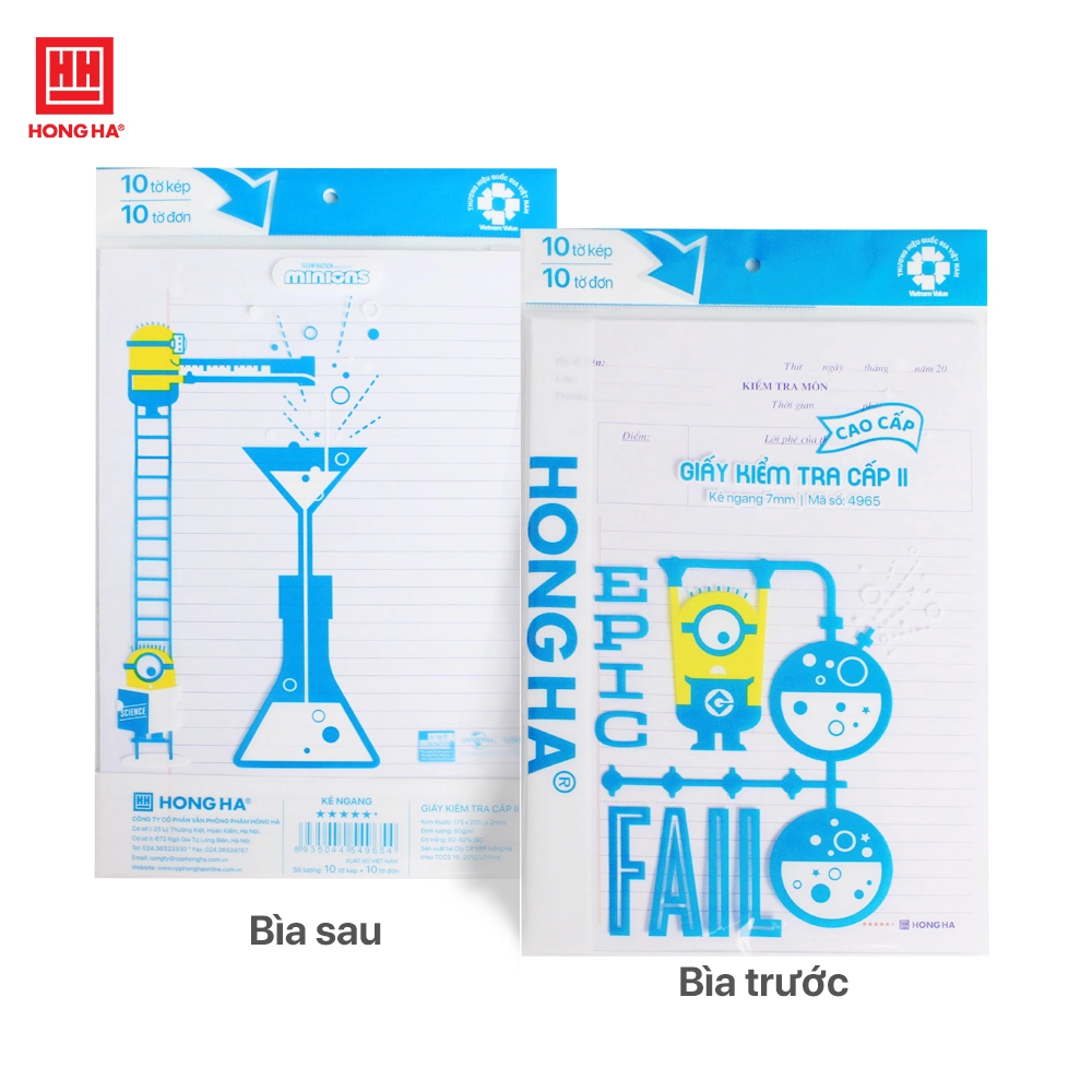 Giấy Kiểm Tra Hồng Hà